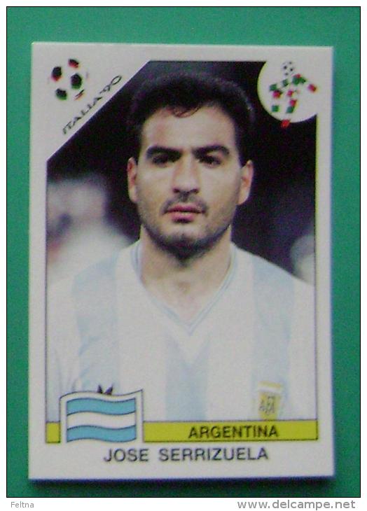 JOSE SERRIZUELA ARGENTINA ITALY 1990 #215 PANINI FIFA WORLD CUP STORY STICKER SOCCER FUSSBALL FOOTBALL - Edición  Inglesa