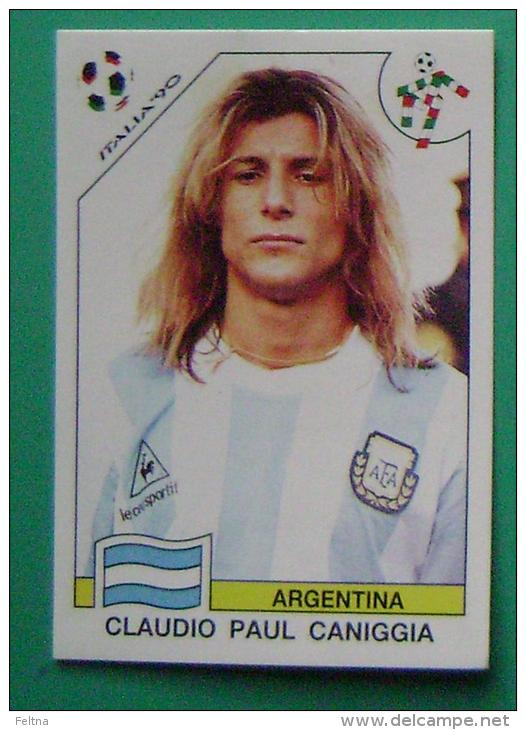 CLAUDIO PAUL CANIGGIA ARGENTINA ITALY 1990 #225 PANINI FIFA WORLD CUP STORY STICKER SOCCER FUSSBALL FOOTBALL - Edition Anglaise