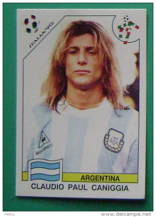 CLAUDIO PAUL CANIGGIA ARGENTINA ITALY 1990 #225 PANINI FIFA WORLD CUP STORY STICKER SOCCER FUSSBALL FOOTBALL - Engelse Uitgave