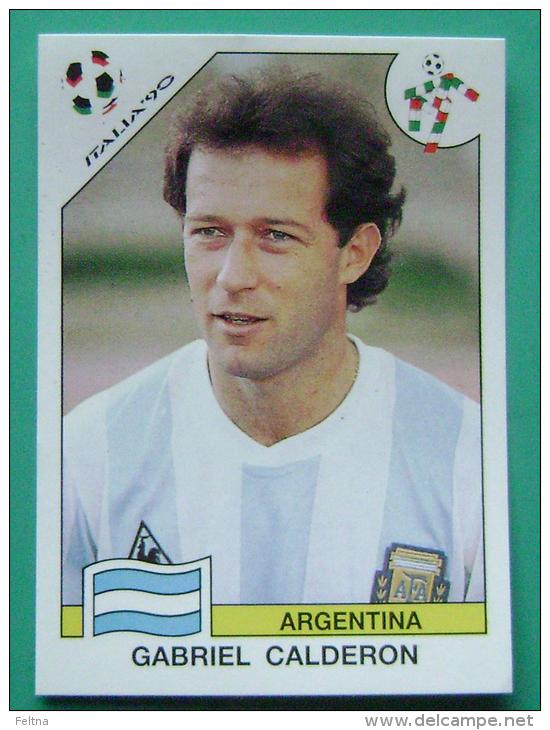 GABRIEL CALDERON ARGENTINA ITALY 1990 #228 PANINI FIFA WORLD CUP STORY STICKER SOCCER FUSSBALL FOOTBALL - English Edition