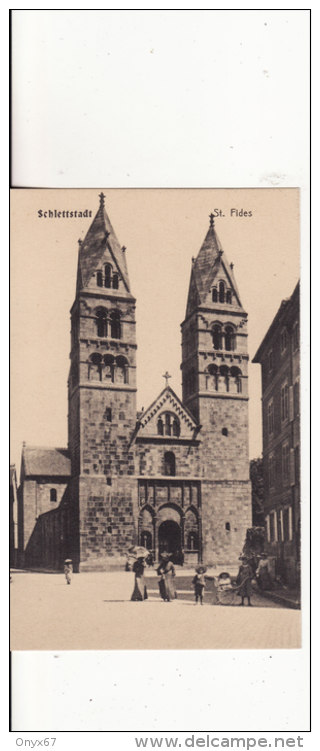 SELESTAT-SCHLETTSTADT (Bas-Rhin) Eglise Kirche St. Fides  VOIR 2 SCANS - Selestat