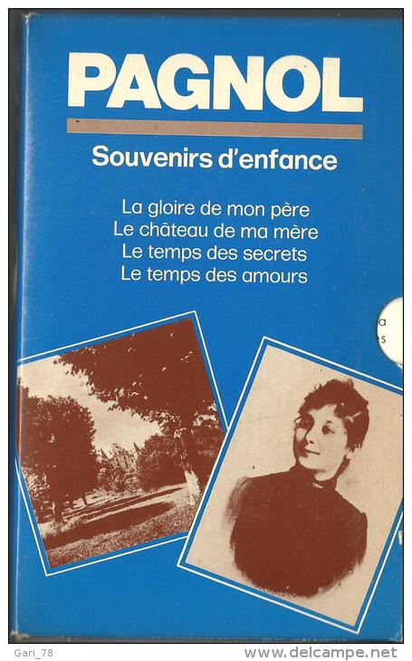 Marcel PAGNOL Souvenirs D'enfance 4 Livres Dans Un Boitier - Lots De Plusieurs Livres