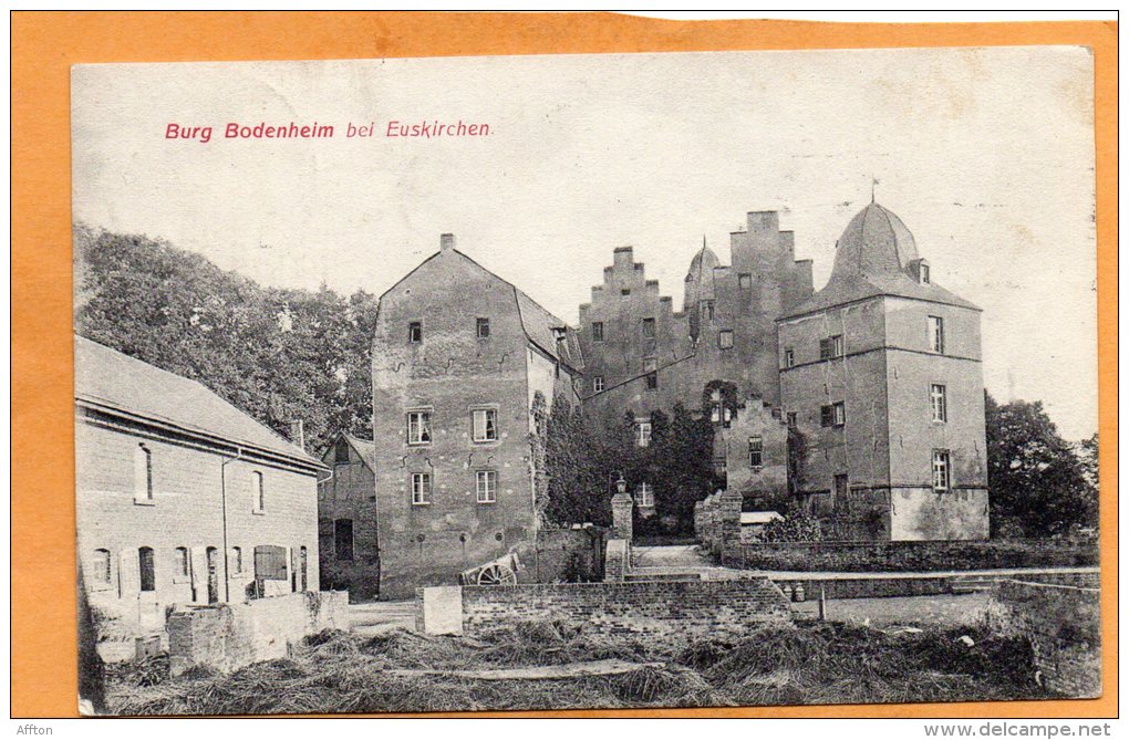 Burg Bodenheim Bei Euskirchen 1905 Postcard - Euskirchen