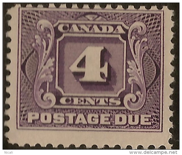 CANADA 1906 4c Postage Due SG D5 HM ZM175 - Postage Due