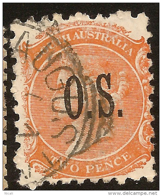 SOUTH AUSTRALIA 1891 2d QV OS SG O55 U ZV57 - Gebraucht