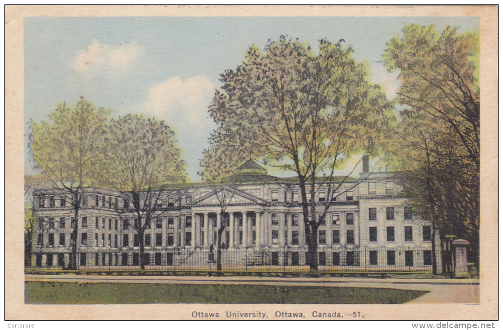 AMERIQUE,CANADA,ONTARIO,OTTAWA,1930,SCHOOL,UNIVERS ITE,ECOLE,UNIVERSITY,PARC ,GRILLAGE - Ottawa