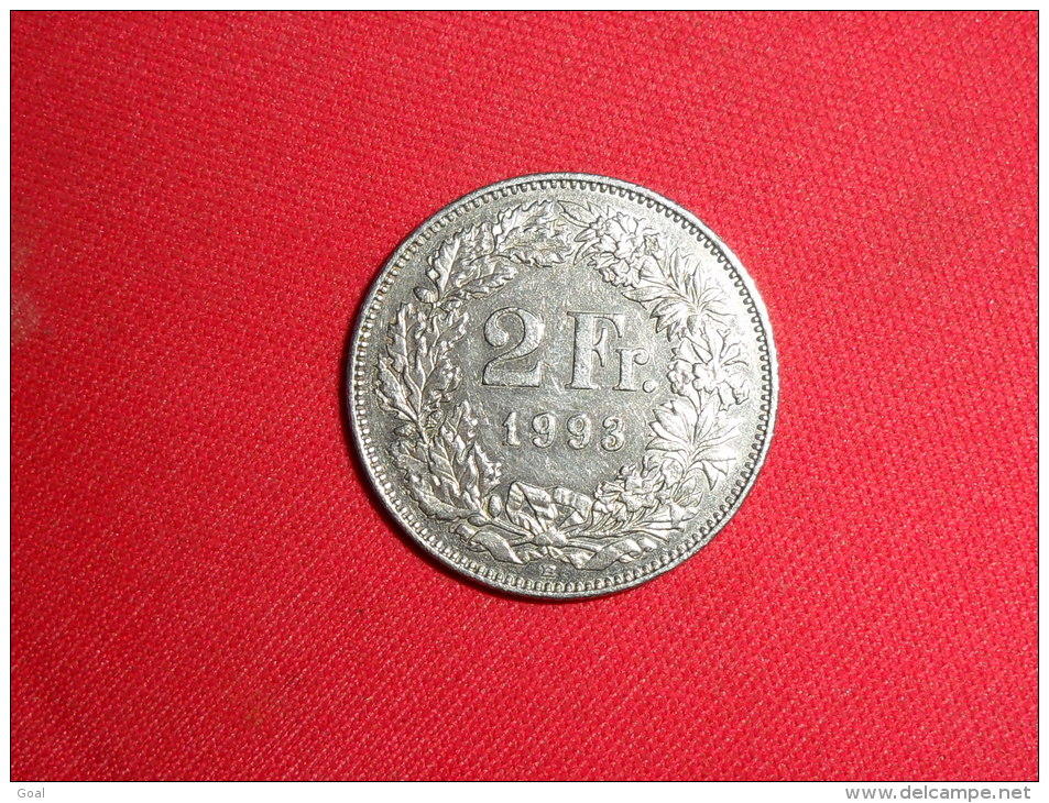 Pièce De 2 Francs Suisse 1993 B / SUP. - Autres & Non Classés