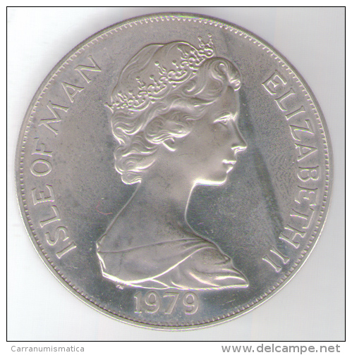 ISLE OF MAN ONE CROWN 1979 AG SILVER MILLENNIUM OF TYNWALD - Île De  Man