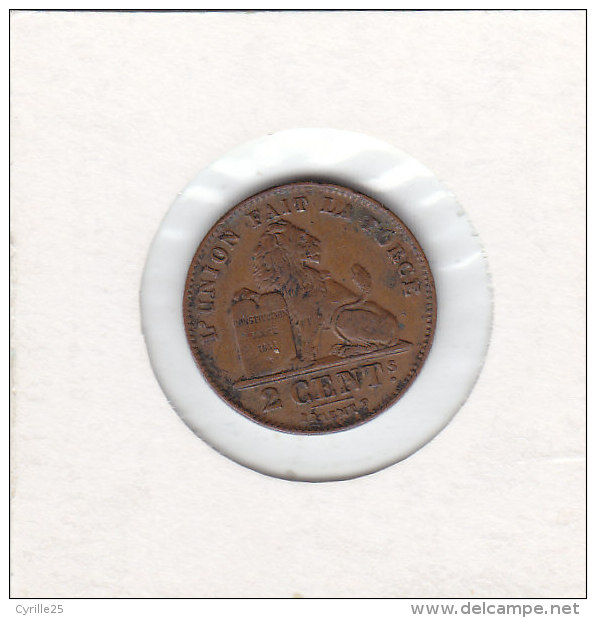 2 CENTIMES Cuivre Albert I 1912 FR - 2 Cents