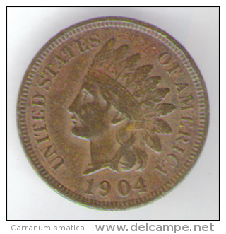 U.S.A. - STATI UNITI D' AMERICA - ONE CENT ( 1904 ) - INDIAN HEAD - 1859-1909: Indian Head