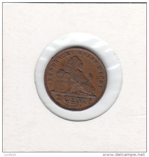 2 CENTIMES Cupro-nickel Albert I 1911 FL - 2 Cents