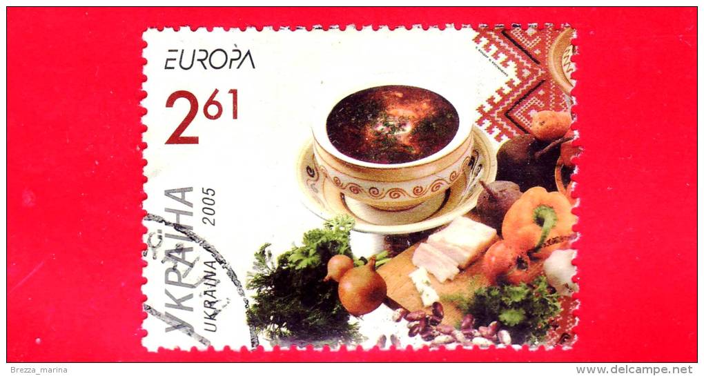 UCRAINA - Usato -  2005 - Europa - 2,61 G. &bull; Zuppa Di Verdure - Gastronomia - Ucrania