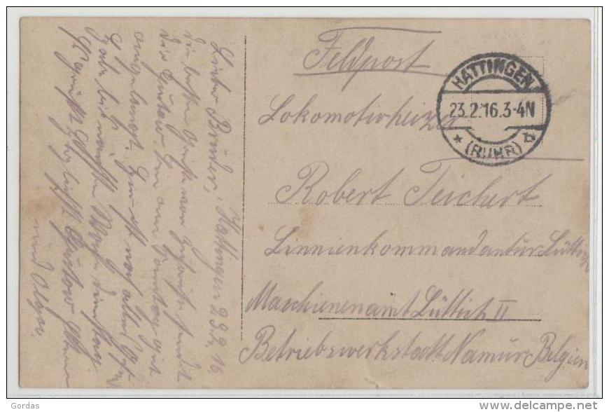 Germany - Hattingen - Feldpost - Hattingen