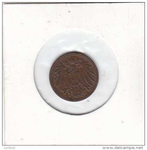 1 PFENNIG  Bronze 1907 E - 1 Pfennig