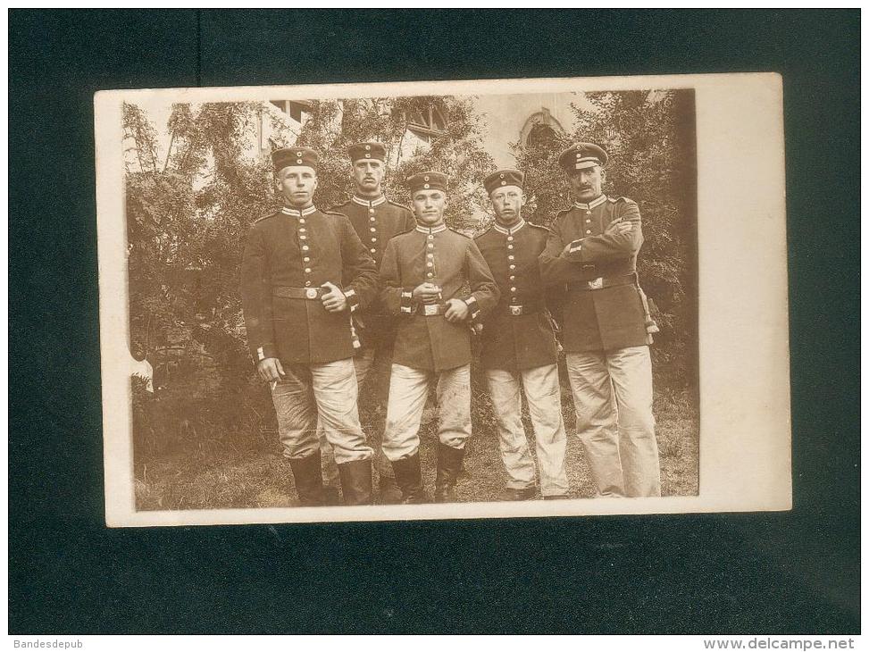 Carte Photo - Hanau - Militaria - Groupe Soldats Allemands   ( Armée Allemande  Guerre 1914-1918 ) - Hanau