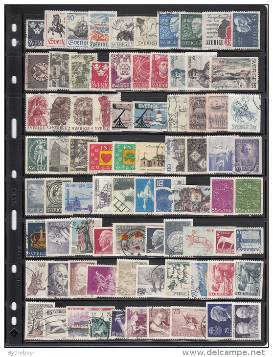 Sweden 160 Stamps Issued 1965 To 1980 - Vrac (max 999 Timbres)