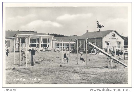 Terschelling, Hotel Café Restaurant "Bornholm"  (echte Fotografie 1955) - Terschelling