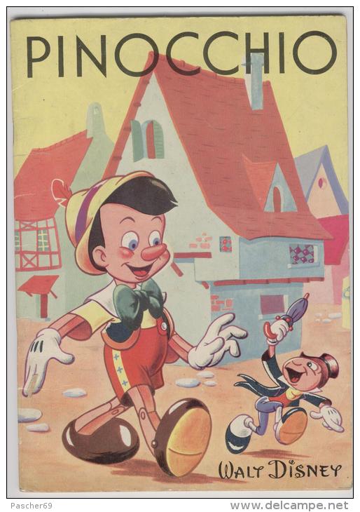 PINOCCHIO  WALT DISNEY  Couverture Cartonnée Souple   32 Pages (4 Scans)  N°6 - Disney