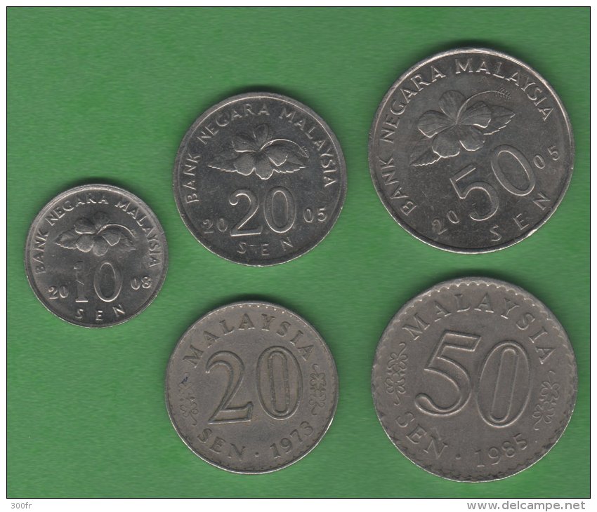 Malaysie  Malaysia  Set 5 Coins - Malesia