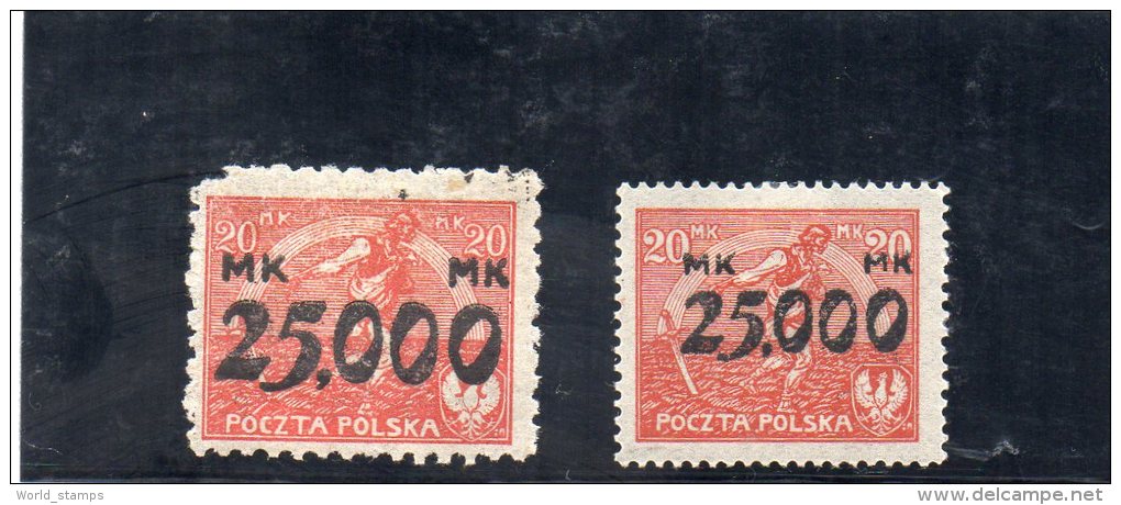 POLOGNE 1923 YV 272-3 * - Unused Stamps