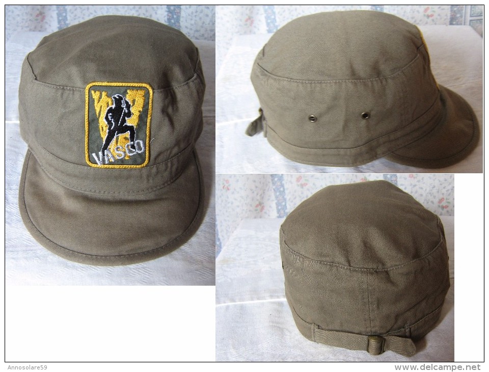 CAPPELLINO: VASCO ROSSI - COLORE VERDE MILITARE - NUOVO - UFFICIALE - LEGGI - Cappellini