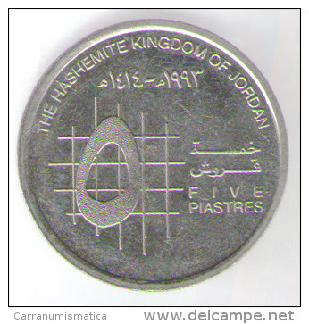 GIORDANIA 5 PIASTRES 1992 - Giordania