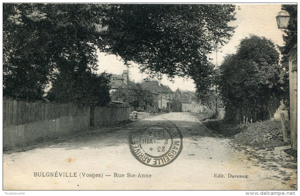 CPA 88 BULGNEVILLE RUE STE ANNE 1934 - Bulgneville