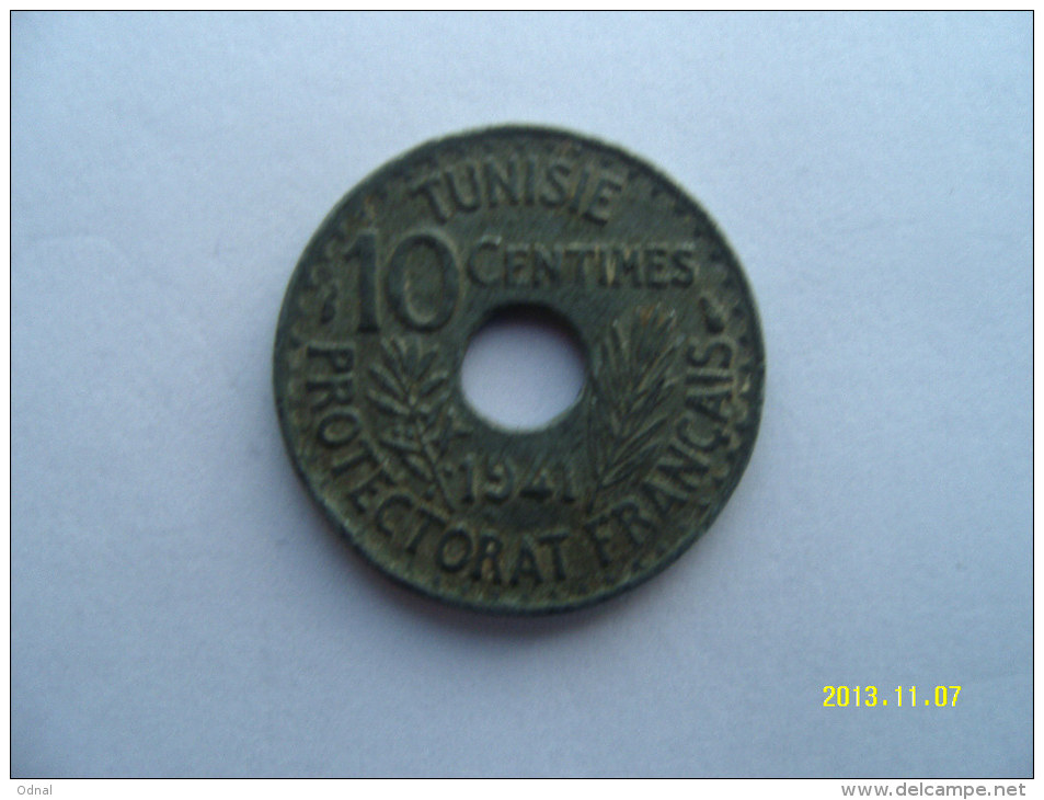 TUNISIA  10  CENTIMES  1941 - Tunesië