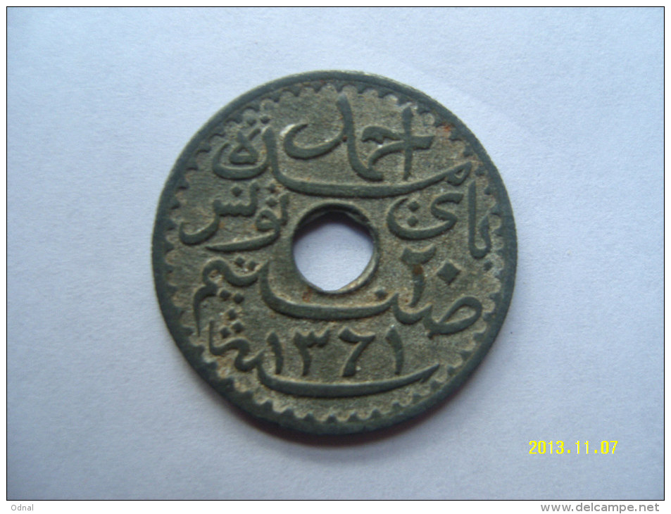 TUNISIA  20  CENTIMES  1942 - Tunesië