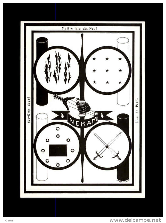 FRANC-MACONNERIE - LES 33 GRADES DU RITE ECOSSAIS - Dessins de J.M. Cybart - 33 Cartes dans sa pochette