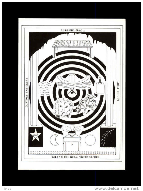 FRANC-MACONNERIE - LES 33 GRADES DU RITE ECOSSAIS - Dessins de J.M. Cybart - 33 Cartes dans sa pochette