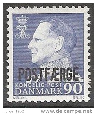 DENMARK  #90 ØRE ** POSTFÆRGE, STAMPS FROM YEAR 1970 - Fiscale Zegels