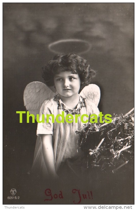 RPPC REAL PHOTO POSTCARD BEAUTIFUL EDWARDIAN ANGEL GIRL CHILD  ** CPA TRES JOLIE JEUNE FILLE ENFANT ANGE - Anges