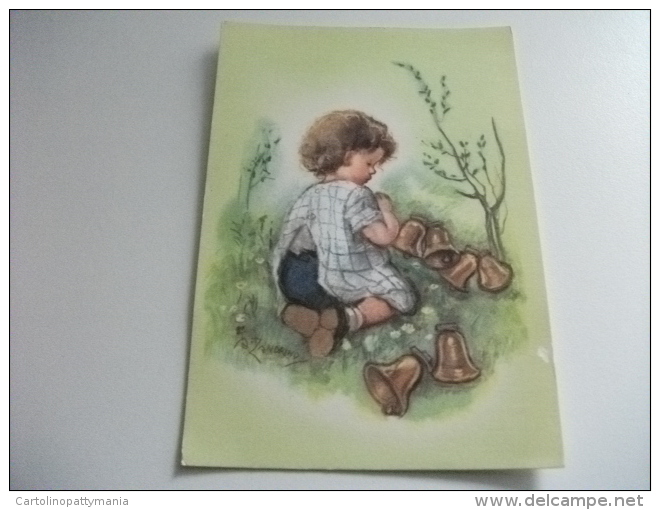 Illustratore Zandrino Bambina Con Campanelli Campane - Zandrino