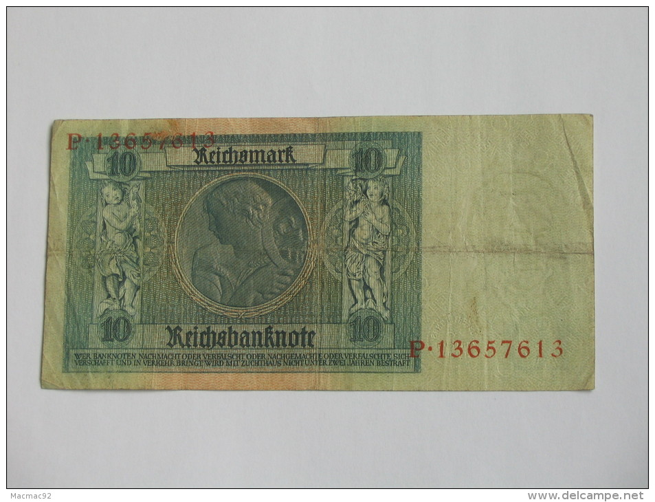 10  Reichmark - Zehn Reichmark - 1929  Reichsbanknote - Germany - Allemagne - 10 Mark