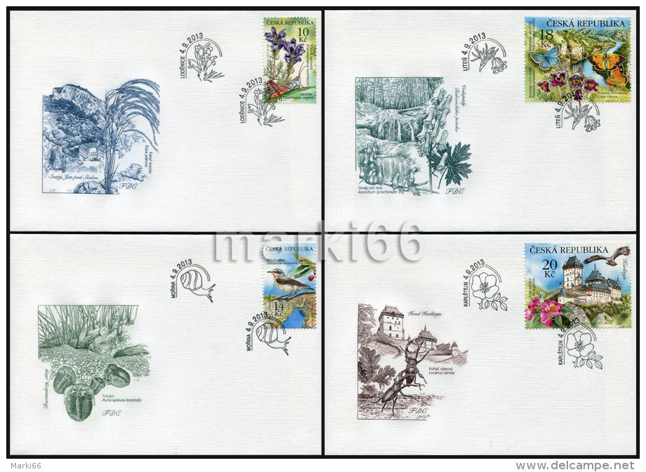 Czech Republic - 2013 - Protected Flora & Fauna Of Karlstein Region (Karlstejnsko) - FDC (first Day Cover) - FDC