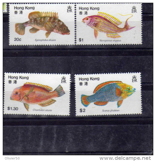 Hong-Kong - "Poissons" Neufs** - Unused Stamps