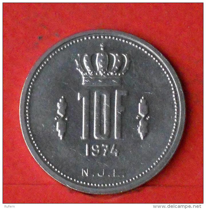 LUXEMBOURG  10  FRANCS  1974   KM# 57  -    (Nº03632) - Luxemburgo