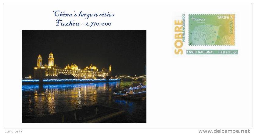 Spain 2013 - China's Largest Cities - Fuzhou Special Cover - Geographie