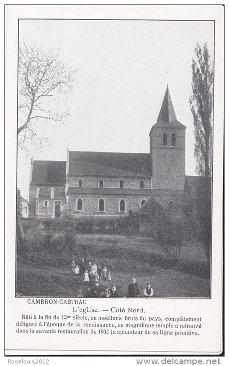 CAMBRON - CASTEAU : L'église - Côté Nord - Soignies