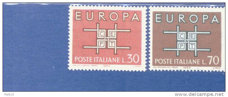 CEPT Ornament Italien 1149 - 50 ** Postfrisch - 1963