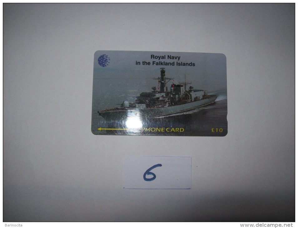 FALKLAND ISLANDS -  ROYAL NAVY In The  Falkland Islands - Hms Iron Duke  - 10  £  - Voir Photo ( 6 ) - Falkland Islands