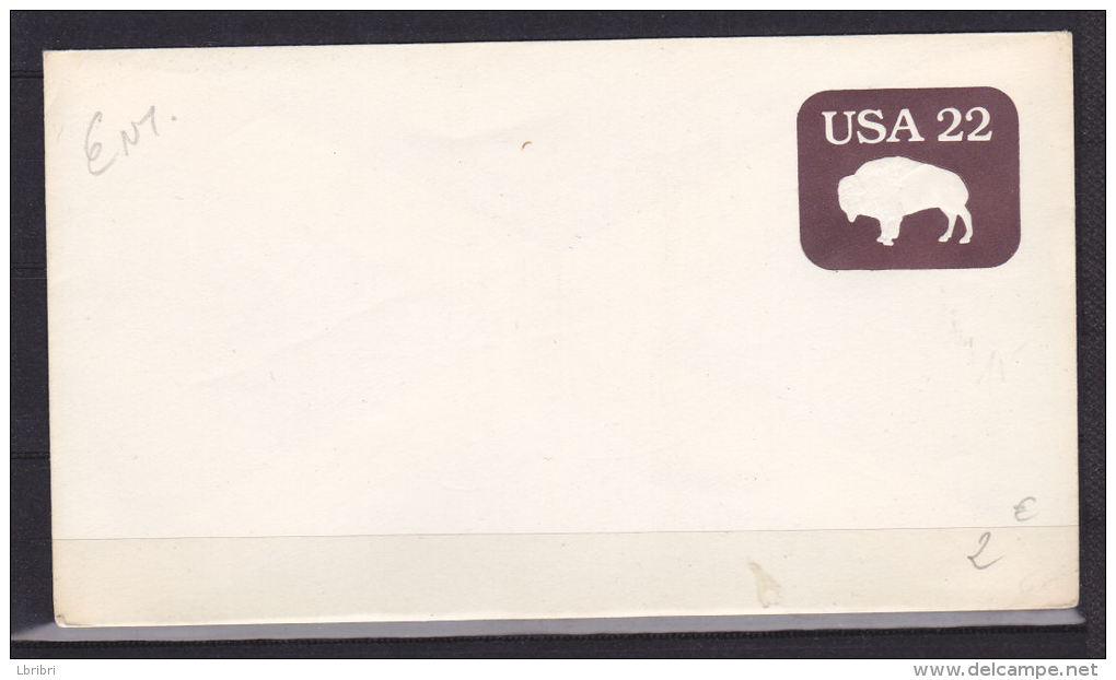 ENTIER POSTAL USA 22 MARRON BUFFLE NEUF - 1961-80