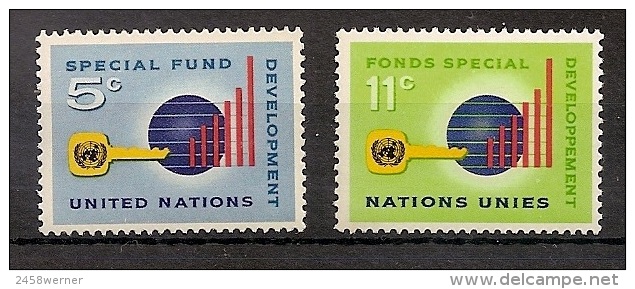 UNO NY, Vereinte Nationen 1965, Nr. 148-149 Sonderfonds Der Vereinten Nationen Für Entwicklungsländer Postfrisch (mnh) - Unused Stamps