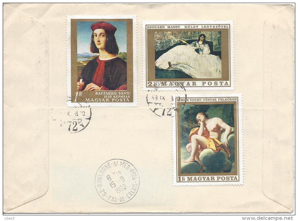 BUDAPEST 1968 Lettre Recommandée Pour La France. - Postmark Collection