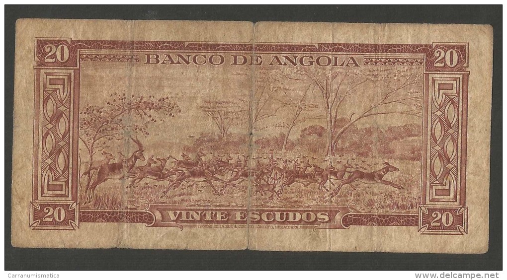 [NC] BANCO De ANGOLA - 20 ESCUDOS (1956) - Angola