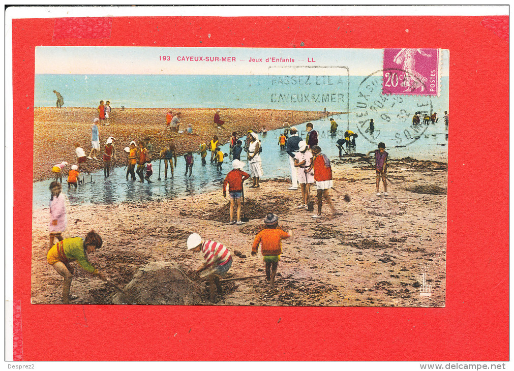 80 CAYEUX Sur MER Cpa Animée Jeux D ' Enfants          193 LL - Cayeux Sur Mer