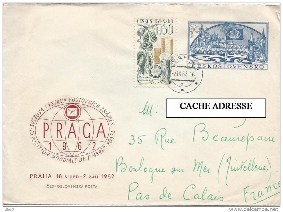 Lettre De 1962 Prague Pour La France - Covers & Documents
