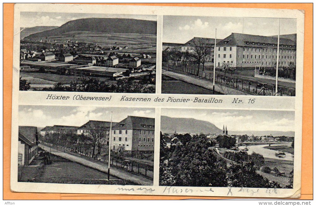 Hoxter Oberweser 1940 Postcard - Höxter