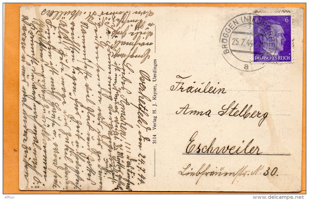 Uerdingen Rheinstrasse Old Postcard - Krefeld